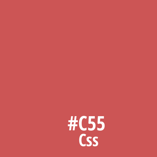 #c55 As Css - Another Css Hex Color Word For Web Developers